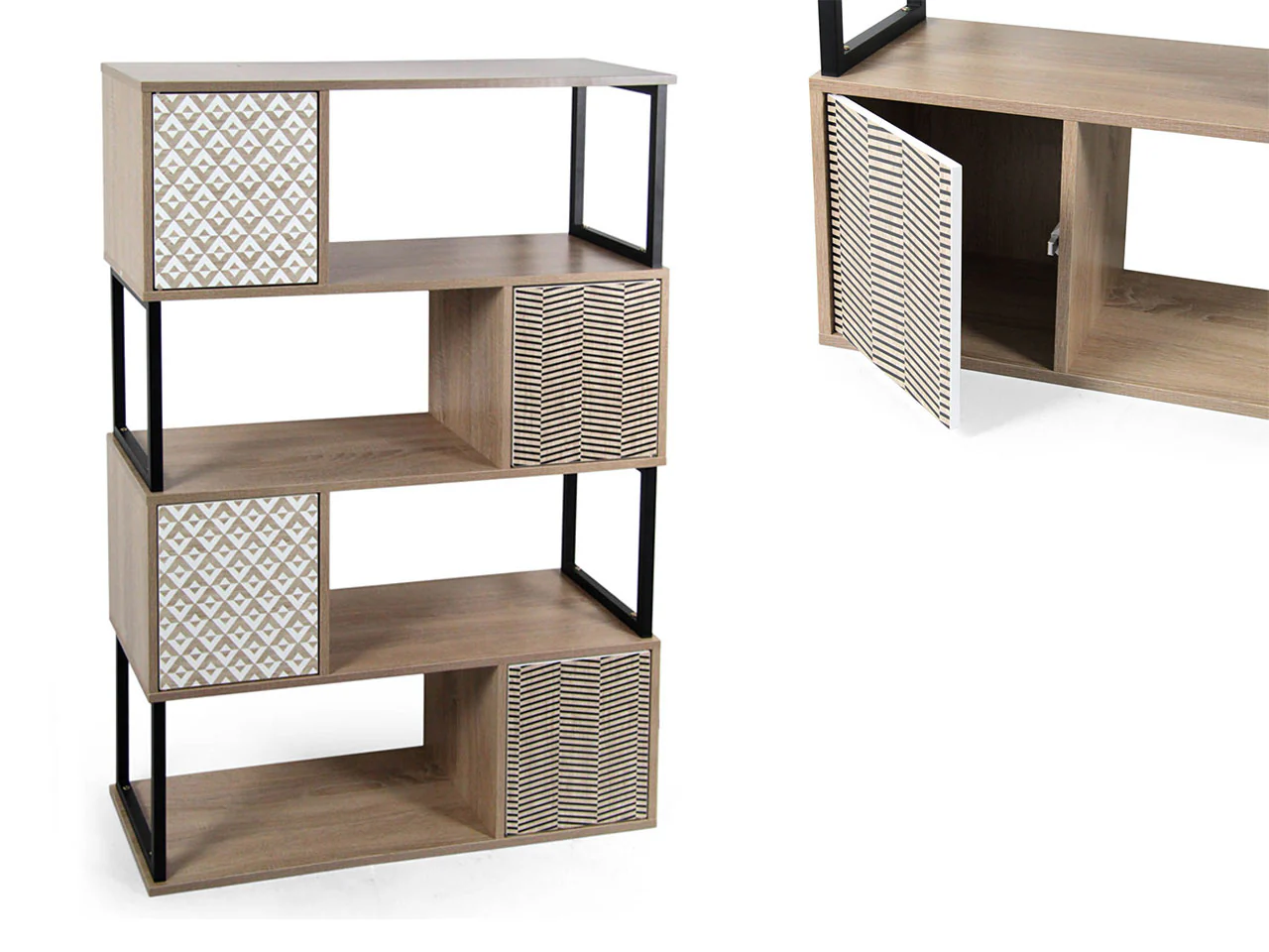 Scaffale l.90x30xh.126cm