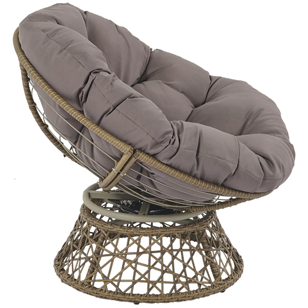 New Sky - Poltrona da giardino rotonda in fibra sintetica