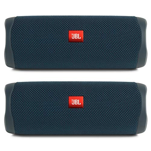 JBL Flip 5   Set di altoparlanti Bluetooth wireless portatili, impermeabili, confezione da 2, colore: Blu : Elettronica