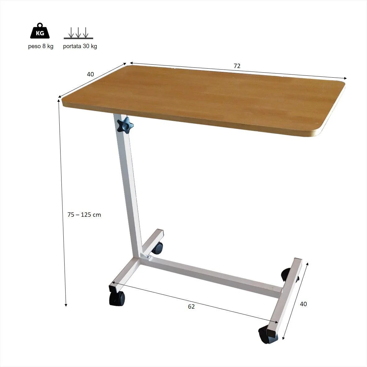 Tavolino da letto servipranzo | MENSAM