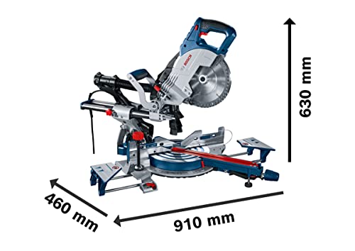 Bosch Professional 0601B19100 Troncatrice Radiale GCM 8 SJL, Ø Lama: 216 mm, Confezione in Cartone, 1600 watts, 220 volts, Blu : Amazon.it: Fai da te
