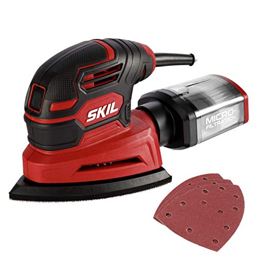 SKIL Levigatrice per dettagli con filo, include 3 pezzi di carta abrasiva e scatola per la polvere – SR250801 : Amazon.it: Fai da te