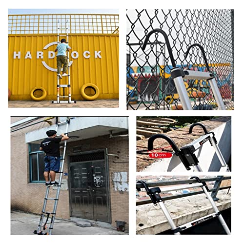 VUIPAJQC Scala telescopica Estensibile, Scala Retrattile in Fibra di Vetro Anti Perno, Scala Pieghevole telescopica Estensibile AE per lavori Domestici sul Tetto, capacità di carico di 330 : Amazon.it: Fai da te