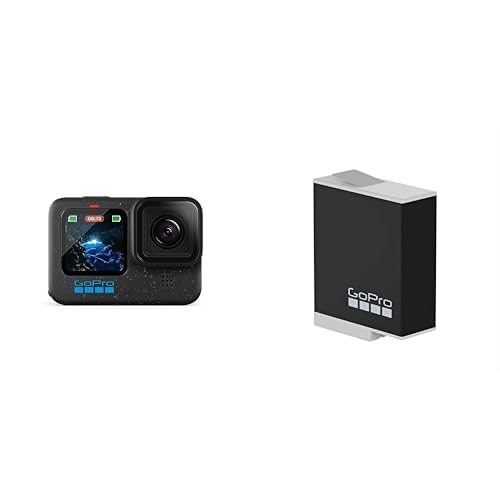 GoPro HERO12 Black, Action Camera Impermeabile con Video Ultra HD 5.3K60, Foto da 27 MP, HDR   Batteria Ricaricabile Enduro (HERO12 Black/HERO11 Black/HERO10 Black/HERO9 Black) : Elettronica
