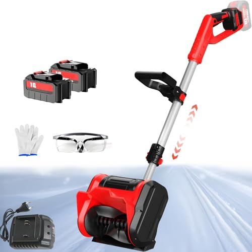 Pala per la rimozione della Neve, Pala per la rimozione della Neve Senza Fili, spazzaneve Elettrico da 20 V con Impugnatura Anteriore Regolabile e Asta telescopica, Lo spazzaneve rimuove la : Amazon.it: Giardino e giardinaggio