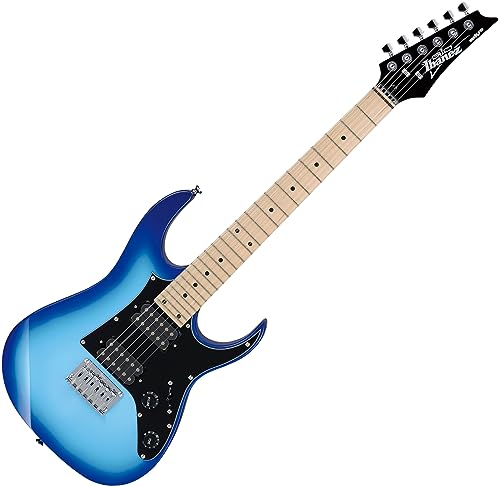 Ibanez GRGM21M WNS GIO RG Mikro Series   Chitarra elettrica, colore: Blu Burst : Strumenti Musicali