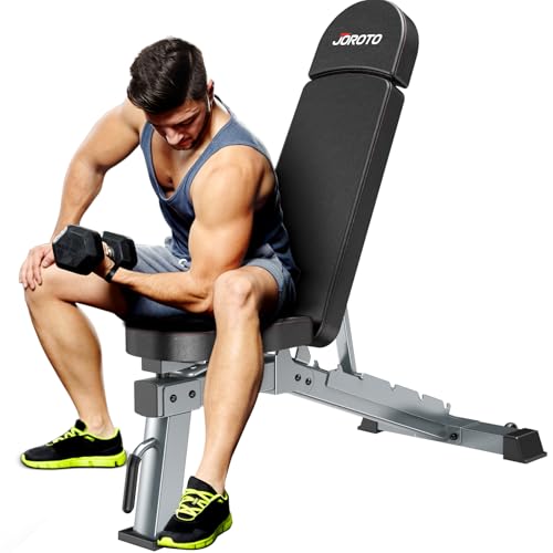 JOROTO MD80 Panca Pesi Regolabile   Panca Palestra Con Carico Totale Di 450 Kg, Esercizi Su Panca Verticale, Inclinata, Inclinata e Piana : Amazon.it: Sport e tempo libero