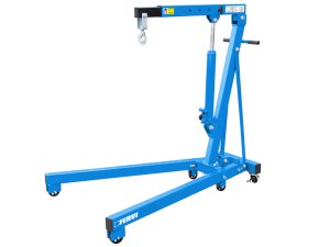 Gru idraulica pieghevole Fervi 0021/1 braccio estendibile. portata 1 ton