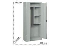 Armadio multiuso portascope Tecnotelai 800x400x1800mm serratura ad asta