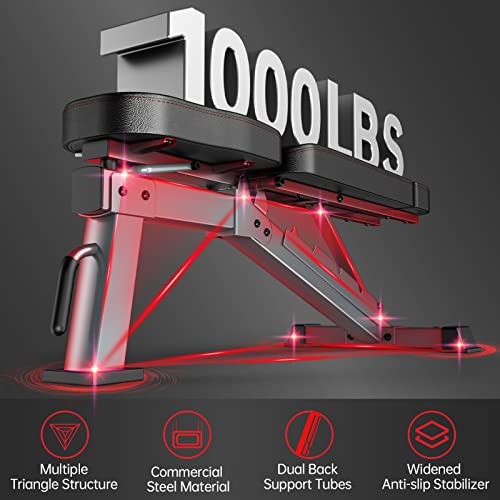 JOROTO MD80 Panca Pesi Regolabile   Panca Palestra Con Carico Totale Di 450 Kg, Esercizi Su Panca Verticale, Inclinata, Inclinata e Piana : Amazon.it: Sport e tempo libero