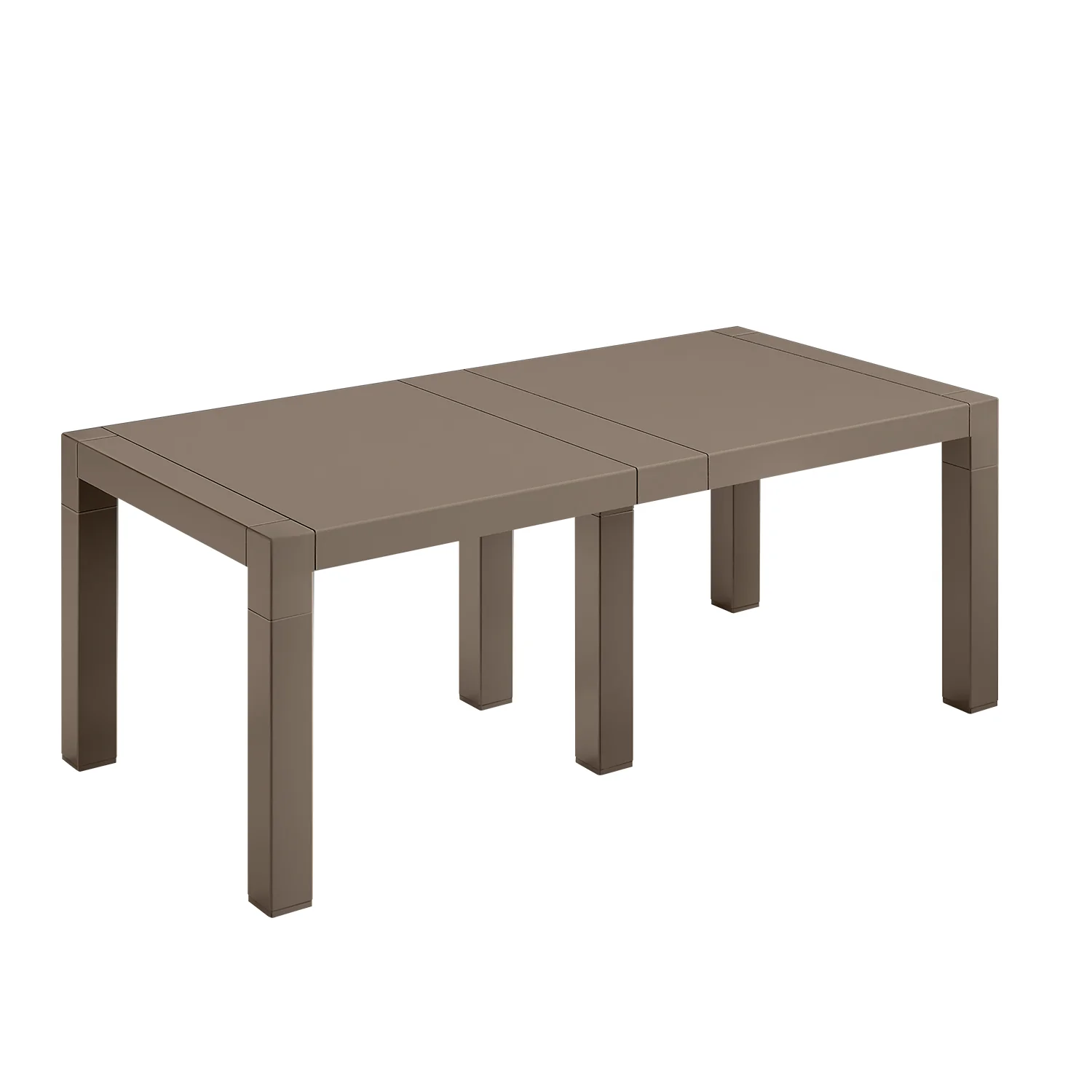 Tavolo da giardino Rettangolare Vulcano 200  Tortora Linea Design - h72x200x100 cm