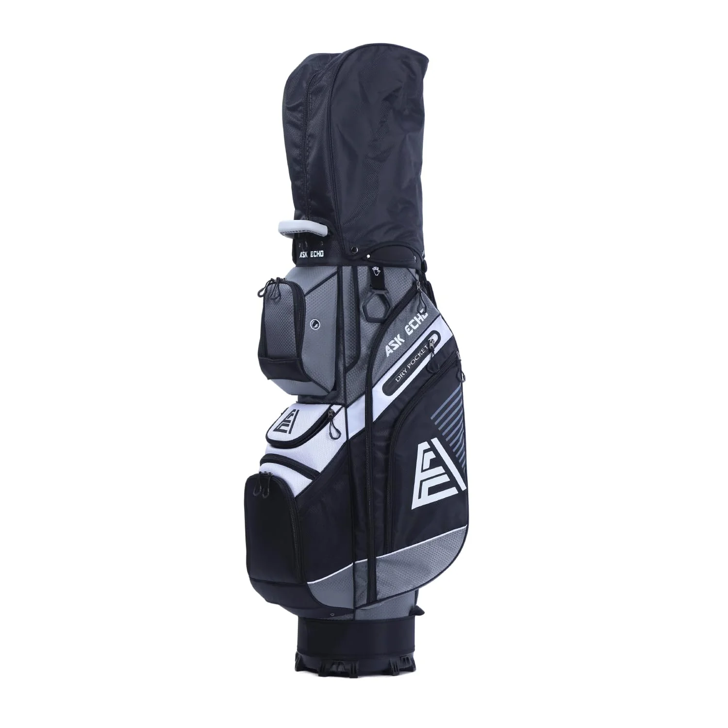 ASK ECHO T-Lock Golf Cart Bag with Handles and Rain Cover