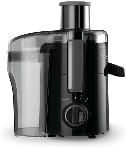 Moulinex JU3701 Frutelia + Centrifuga, Ampia Apertura, Facile da Pulire, 2 Velocità e Modalità Pulse, 350 W, Bianco