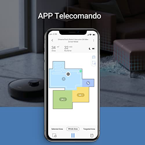 Dreame Aspirapolvere Navigazione Intelligente Aspirazione