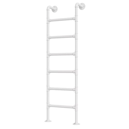 MKLSRWOING Scala Dritta per finestre a 5 10 pioli, Altezza 4 Piedi, 5 Piedi, 6 Piedi, 7 Piedi, 8 Piedi, Scala di Uscita d'ingresso, Scala antincendio in Ferro battuto per impieghi gravosi o s : Amazon.it: Fai da te