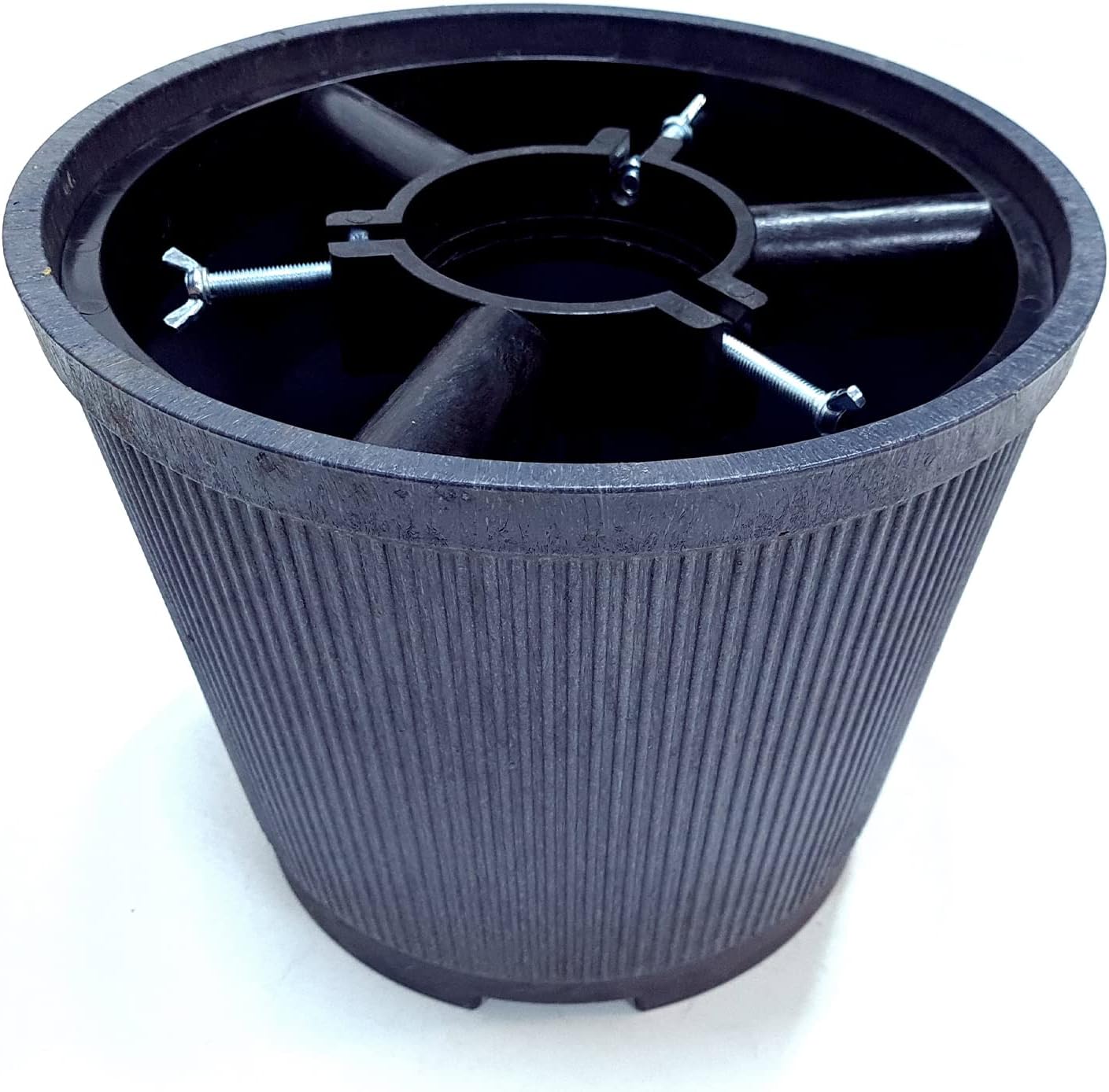 Jestic Base piedistallo Supporto Stand sotto Albero di Natale Vaso Grande Alto Grigio per Interni ed Esterni