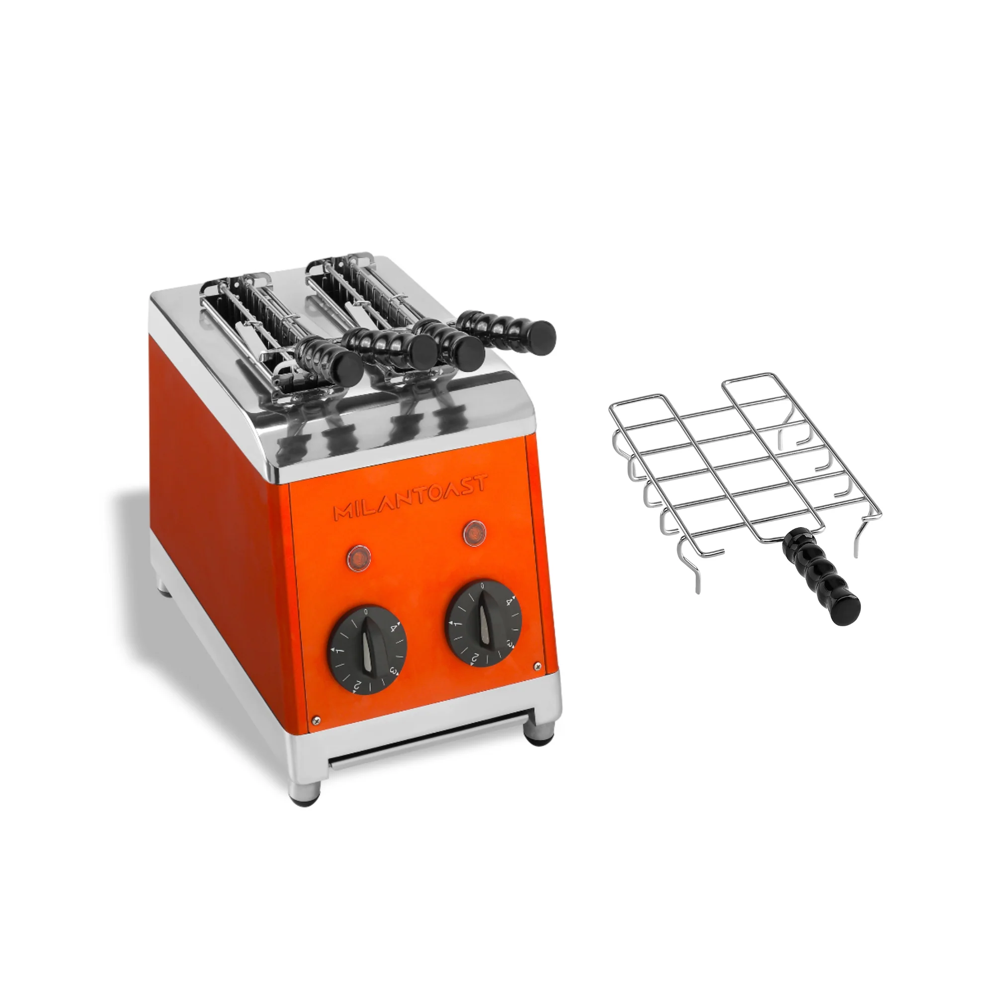 Milantoast Tostapane 2 Fette con Pinze e Accessorio per Panini