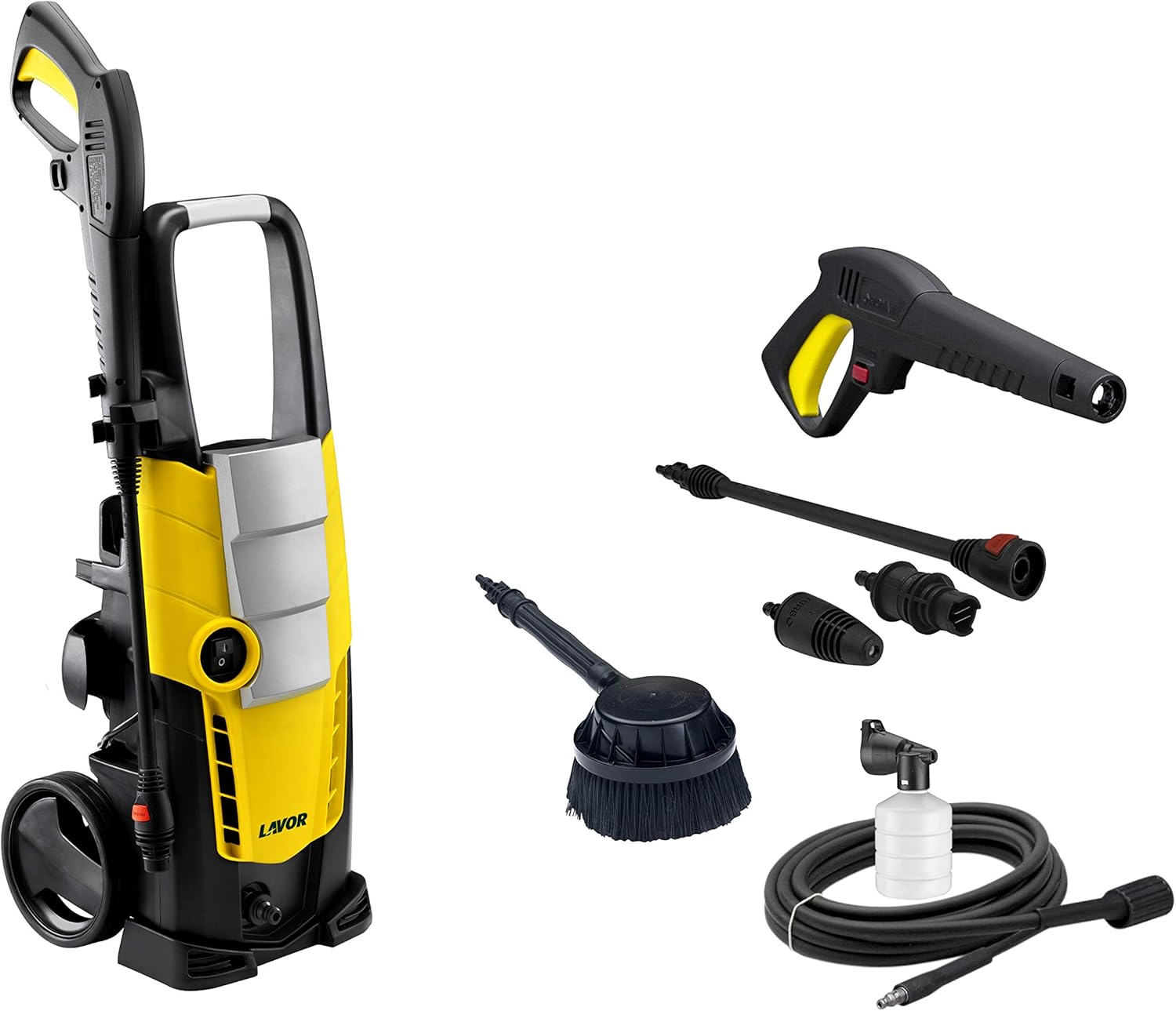 Lavor Idropulitrice Ad Acqua Fredda Stm 160 Wps Plus Con Programmi Di Lavaggio, 2500 W, Giallo Nero