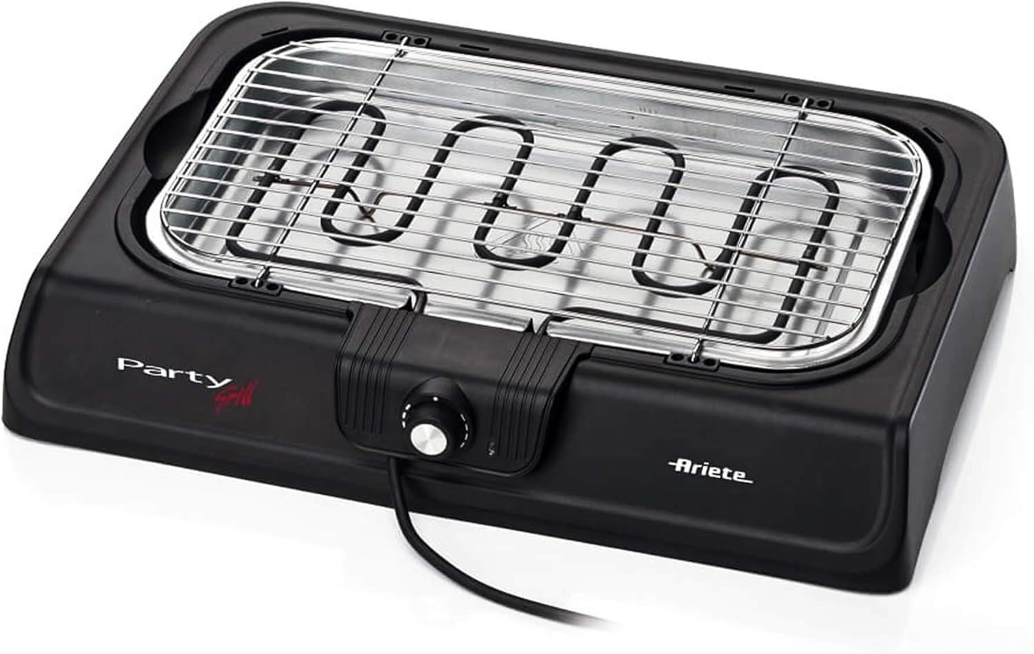 Ariete 723 Party Grill - Electric BBQ - 2000W Power - Slow & Fast Cooking - Meat, Vegetables & Fish - Comes with Grease Tray