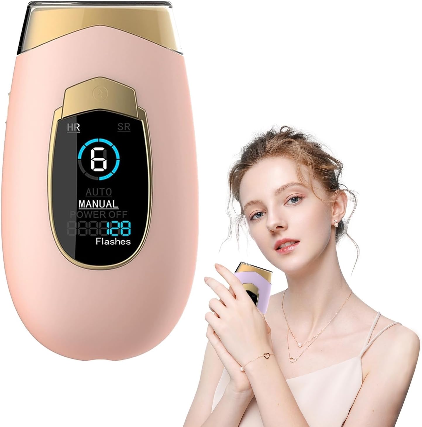 Lumisilk Lumina Luce Pulsata, Lumina Epilatore Lumisilk Pro 2.0, Lumisilk Epilatore Luce Pulsata 2 in 1, Epilatore Lumia Lumisilk, Luce Pulsata, Epilatore Laser per Donna, Uomo, Viso, Bikini, Corpo(Ro