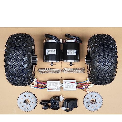 L faster 24V 1000W 10 Pollici Fat Tire ATV elettrici Go Kart Kit Motore Spazzolato ad Alta velocità a Doppia Catena con acceleratore a Pedale : Amazon.it: Sport e tempo libero