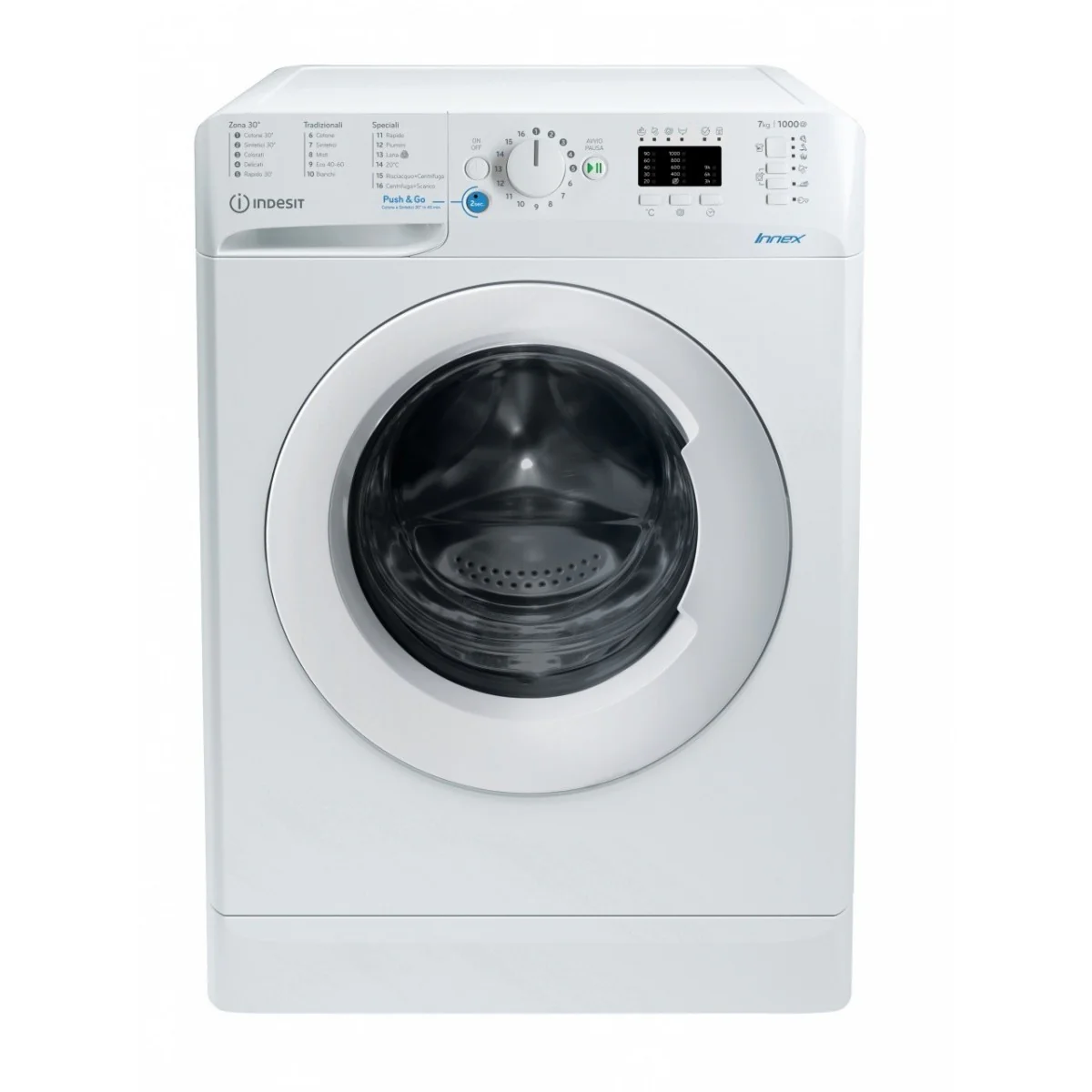 Lavatrice a Carica Frontale Indesit 7 Kg BWSA 71051 W IT N 1000 Giri Classe E