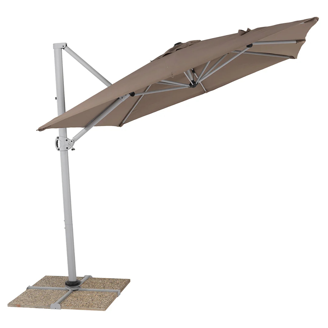 St. Tropez - Ombrellone a braccio laterale taupé