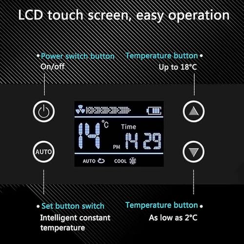 BTOIASYHF Frigorifero Dell'insulina, Frigorifero Dell'insulina, 2 8 ℃, Frigorifero del Diabete, Viaggio, Termostato Intelligente, Frigorifero Silenzioso della Medicina : Amazon.it: Grandi elettrodomestici