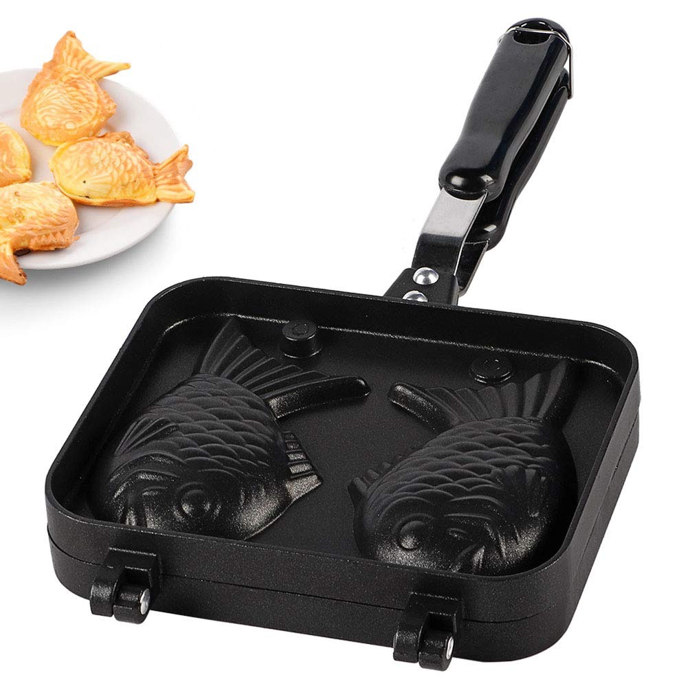 Taiyaki - Stampo per waffle, a forma di pesce, doppia padella antiaderente Taiyaki, teglia da forno, teglia per pancake, bakeware, waffle