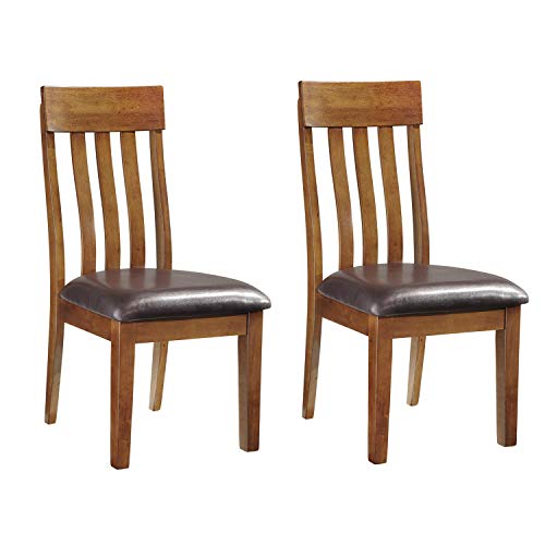 Ashley Furniture Signature Design   Ralene Upholstered Dining Side Chair   Rake Back Style   Set of 2   Medium Brown : Amazon.it: Casa e cucina