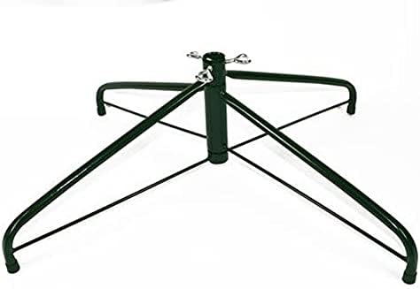Ricambio Base Supporto Piede Stand Verde per Albero di Natale Artificiale Finto Universale 56 cm con Un Diametro del Foro per Il Tronco di Max cm 3,4 richiudibile con Viti e Piedini in plastica