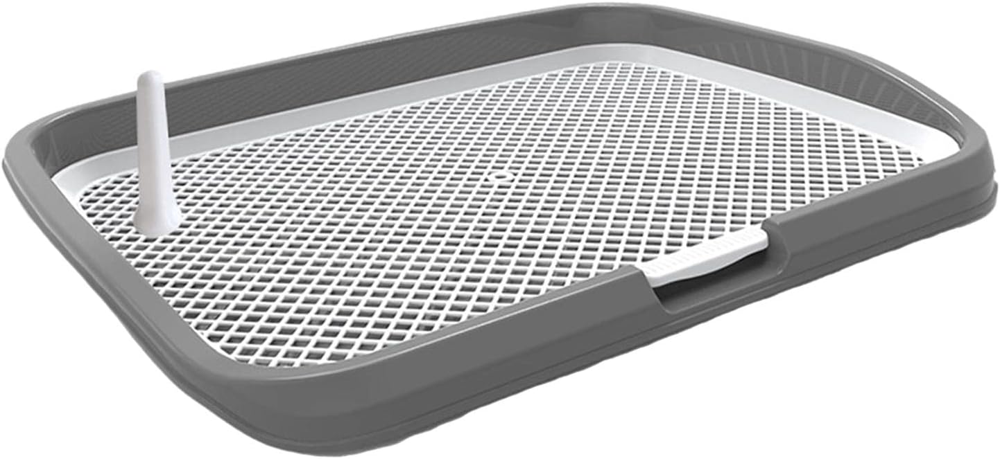 Colcolo Vassoio per Toilette per Addestramento di Animali Domestici Vasino per Vasino Vassoio per Vasino Cuscinetti per Addestramento per Cani di Piccola Tagl, Grigio