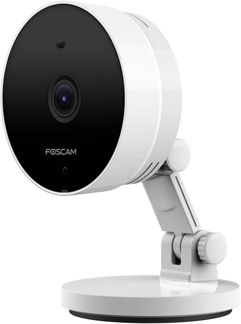Foscam C5M 3K 5MP Dual Band Telecamera di sorveglianza WLAN con visione notturna fino a 8 metri, audio bidirezionale, rilevamento rumore e movimento, compressione video H.264+/H.264