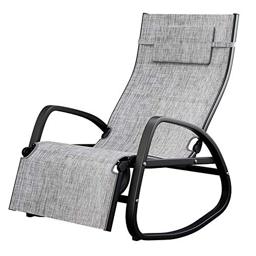 Patio Lounge Chairs Rocking Chair Lounge Chair Lounger Leisure Lazy Leisure Seat With Adjustable Footrest, 94 * 64 * 108cm Durable : Amazon.it: Giardino e giardinaggio