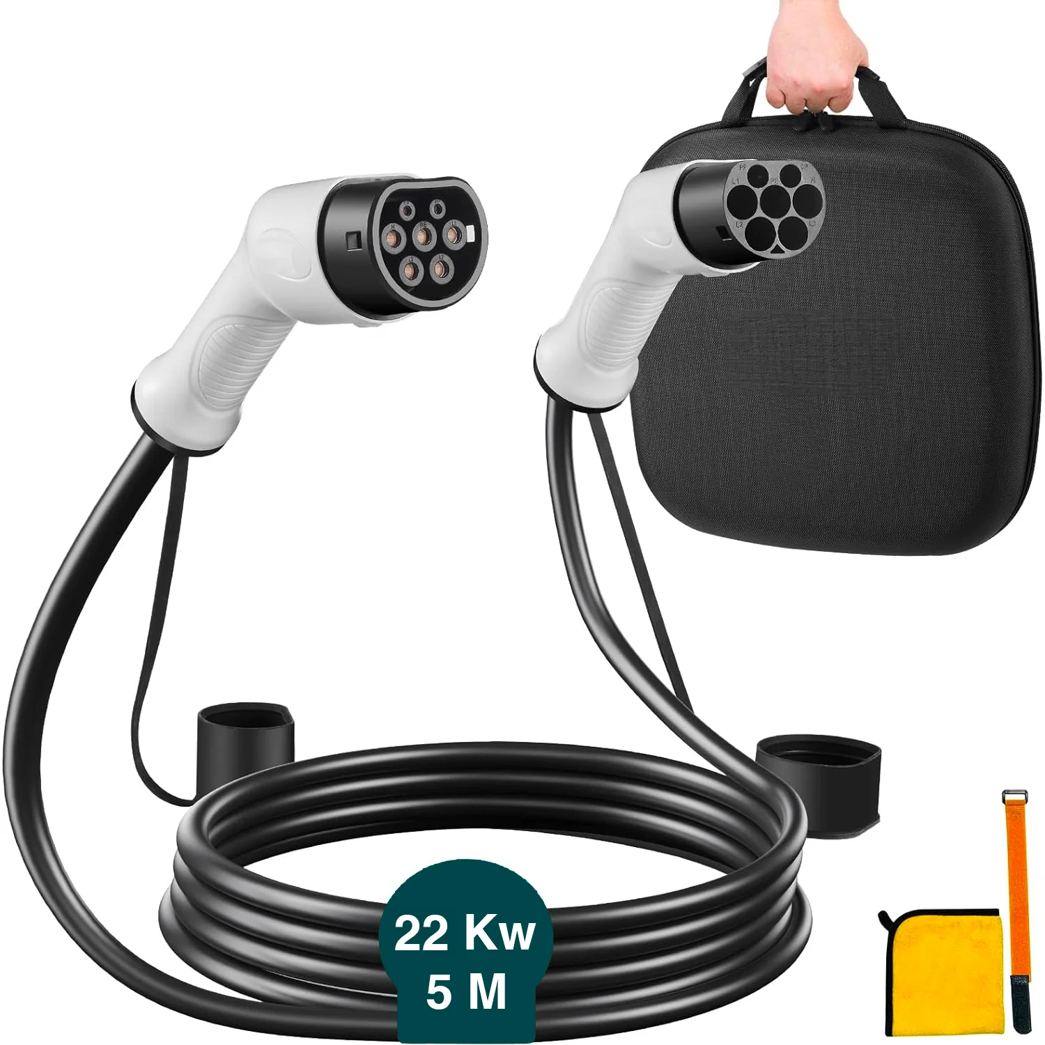Cavo Ricarica Veicoli Elettrici E Stazione Di Ricarica Con Custodia 32a 5m