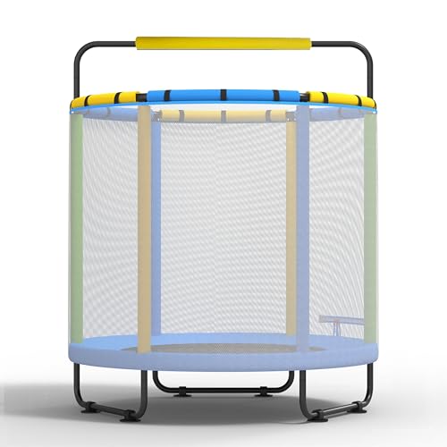 CZCPARY Trampolino per bambini da 3 a 8 anni, adatto per bambini da 3 a 8 anni, adatto per interni ed esterni, con rete di sicurezza, altalena, peso 1,45 x 1,7 m, peso 50 kg : Amazon.it: Sport e tempo libero