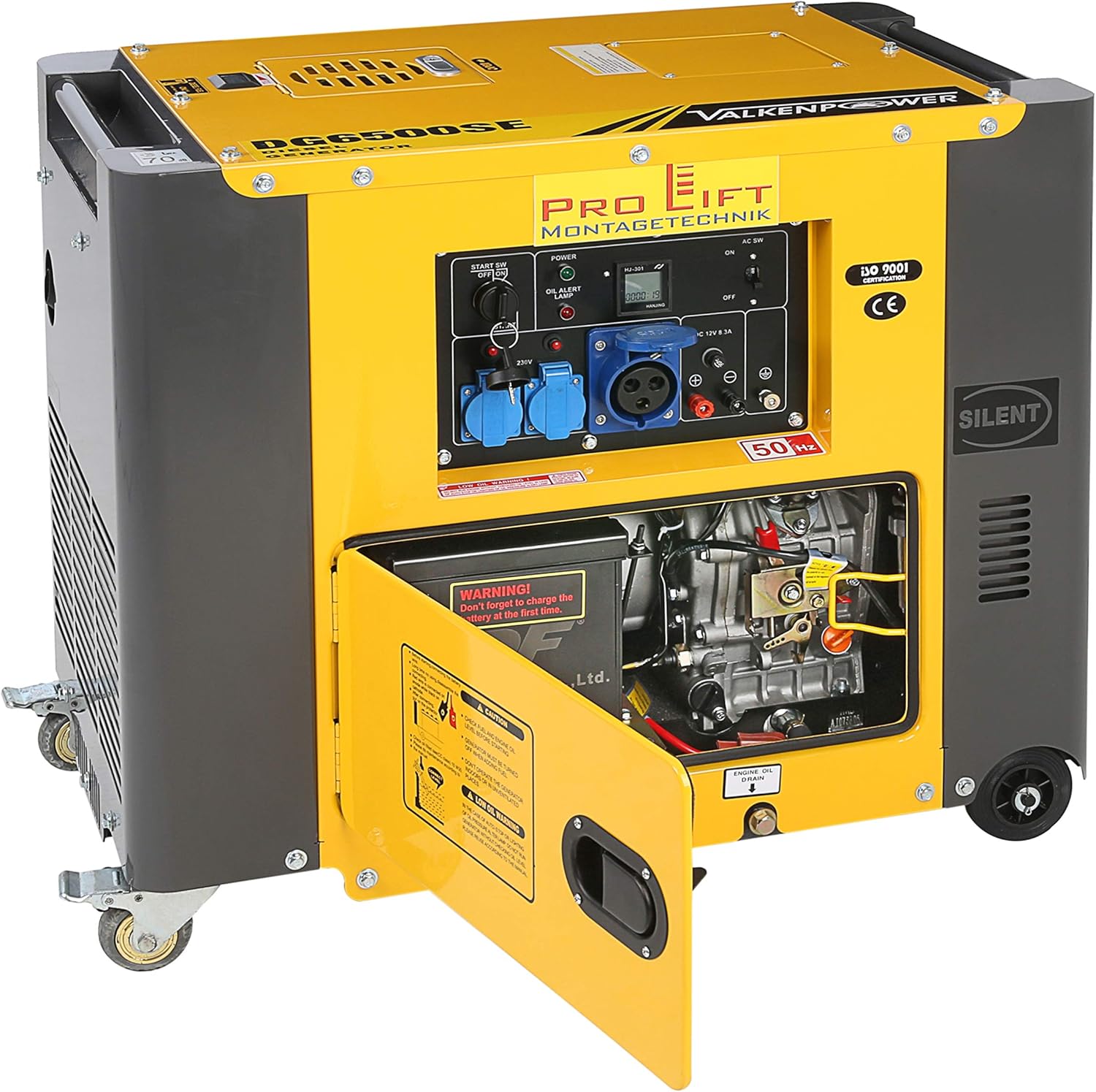 Pro-Lift-Montagetechnik 5.5KW 230V Silent Diesel Aggregate Power Generator Emergency Generator 5500W Air Cooled