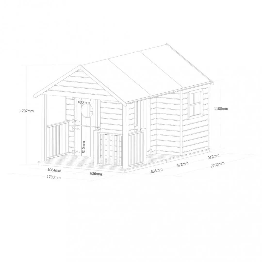 Casetta di legno da giardino gioco per bambini