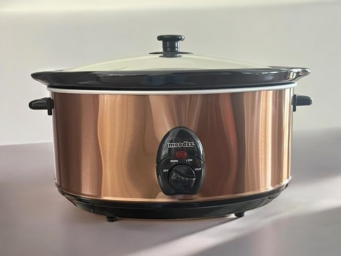 Moodzz Electric Slow Cooker 6.5L Copper 4 Modes