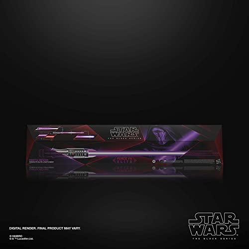 Star Wars Hasbro The Black Series, Spada Laser Elettronica Force FX Elite di Darth Revan, con luci a LED di Nuova Generazione ed Effetti sonori : Giochi e giocattoli