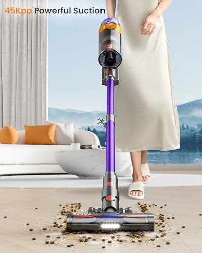Aspirapolvere Senza Fili Potente,45Kpa/550W/70Min Scopa Elettrica Senza Fili,1,8L,Schermo Animato OLED& Spazzola Antigroviglio Migliorata,Aspirapolvere Ricaricabile a Parete,Adatto per Tappeti/Capelli : Amazon.it: Casa e cucina