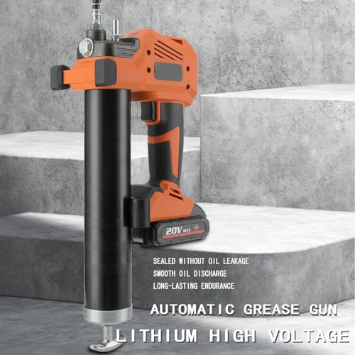 MFYDPP Pistola per Grasso Senza Fili, Pistola per Grasso, 500 CC, con 1 Batteria da 20 V, 1 Caricatore, 1 Scatola di Stoccaggio, per Automobili E Rimorchi | Agricoltura | Industriale : Amazon.it: Auto e Moto