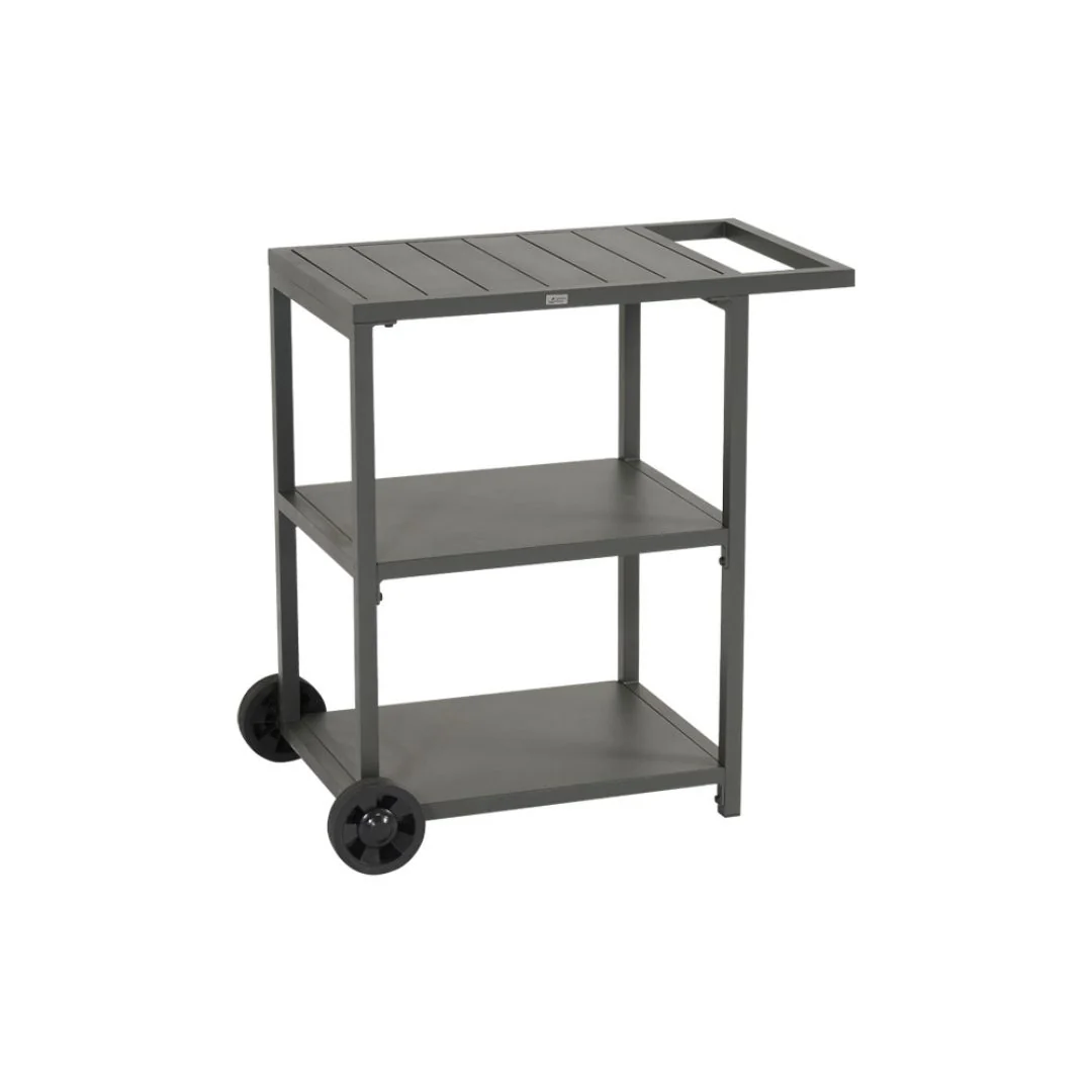 Carrello da giardino con ruote e maniglia in alluminio