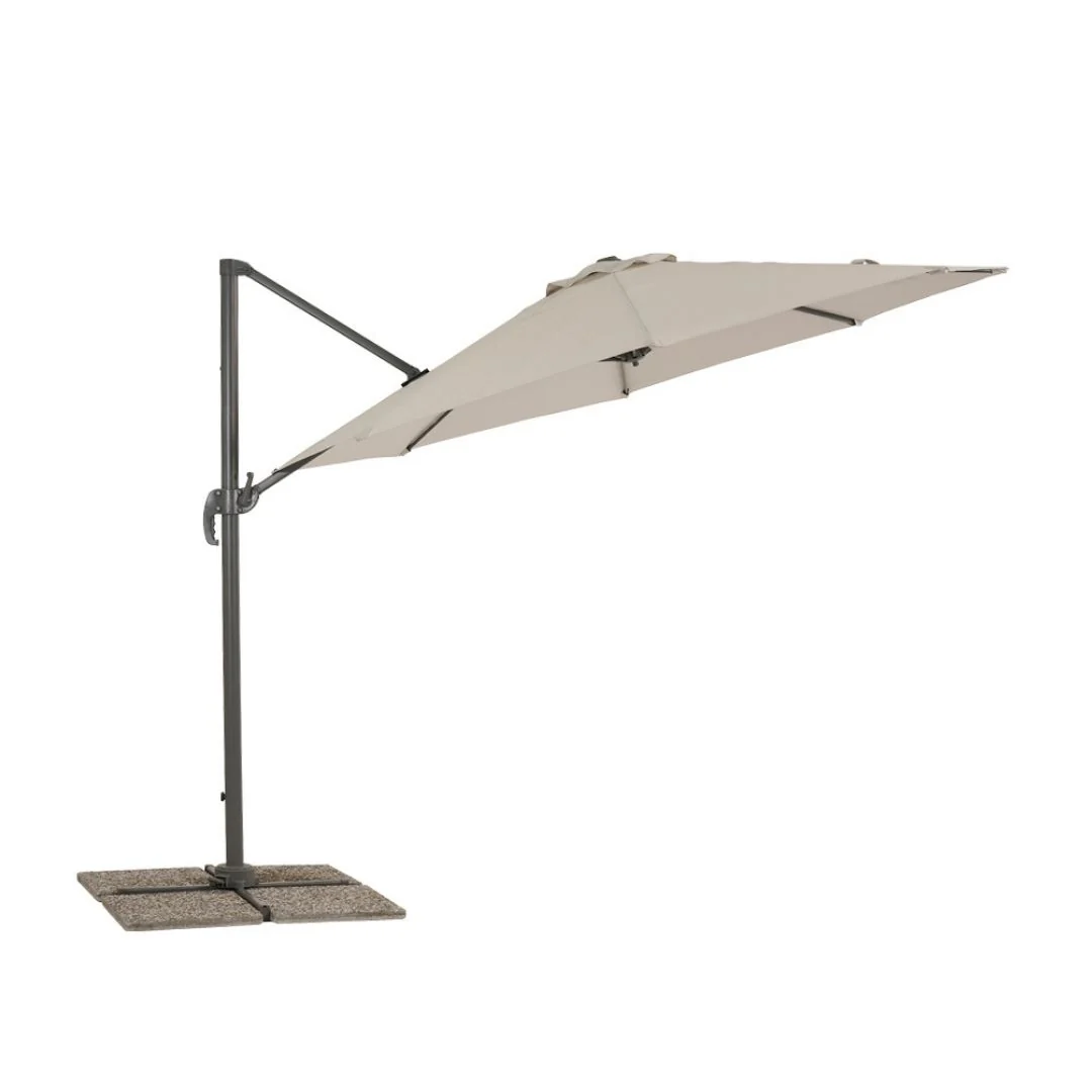 Circle Ø300 cm - Ombrellone da esterno colore grigio