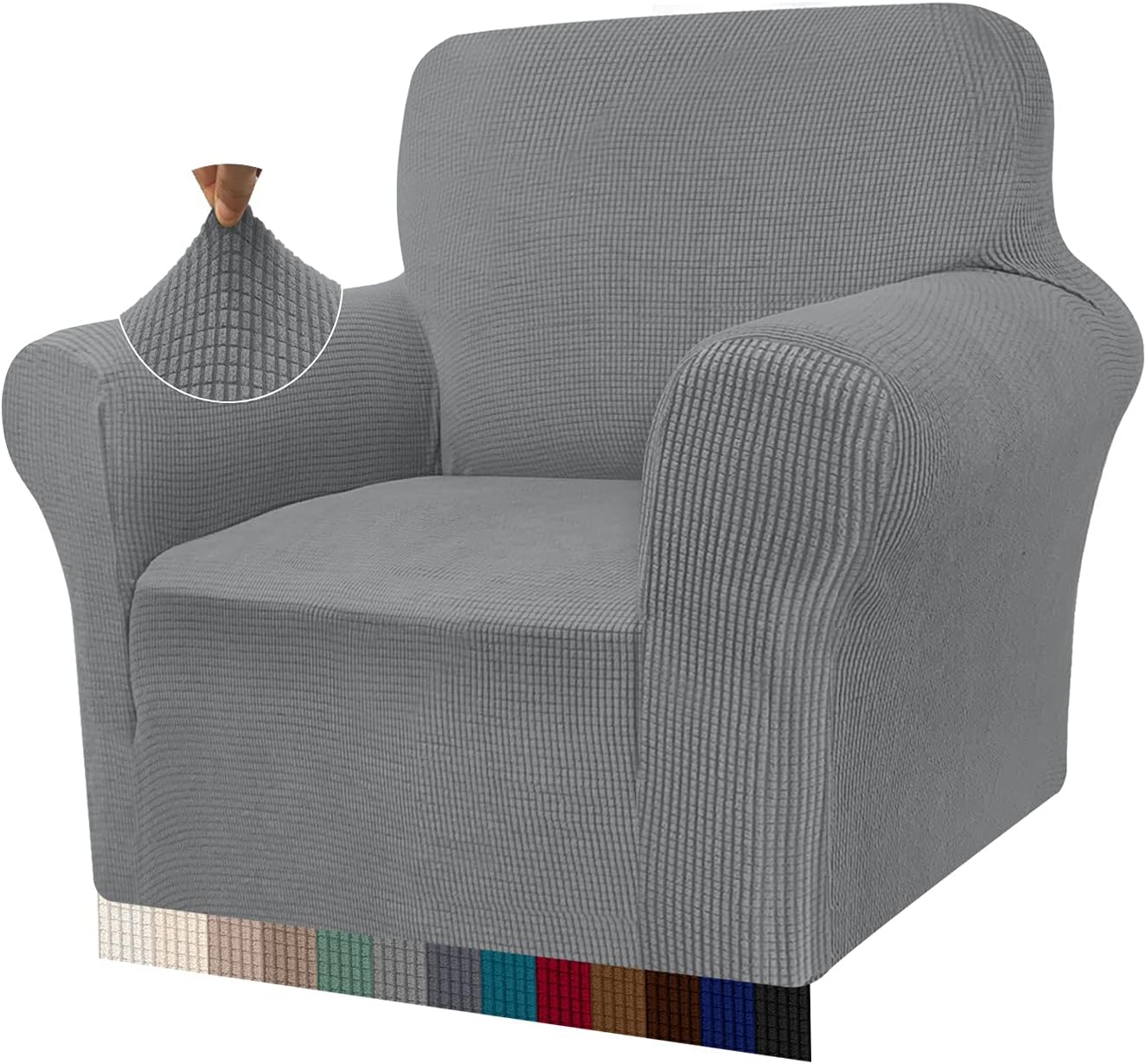 Granbest, copridivano Elasticizzato ad Alta Elasticità, Moderno Jacquard, copridivano Elastico per Soggiorno, Protezione per Cani e Animali Domestici (1 Posto, Beige)