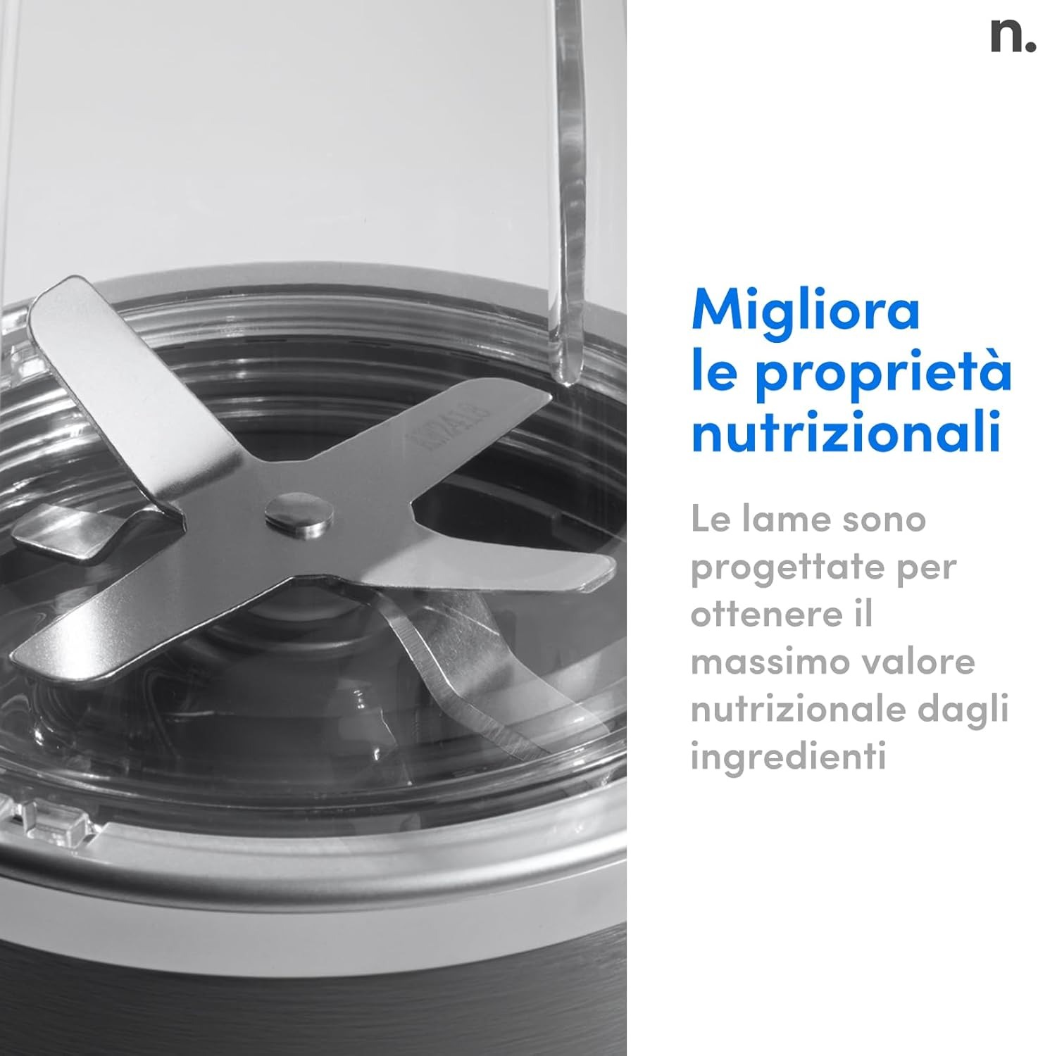 nutribullet Original 600, Frullatore Elettrico, Tritatutto, Frullatore Smoothie, Frullatore Tritatutto Multifunzione, Potenza 600 Watt, NB603DG