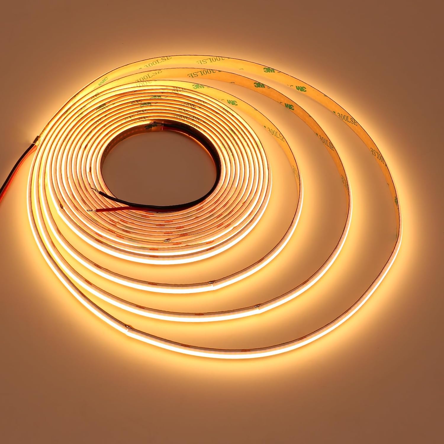 JOYLIT Striscia LED COB 24V 6000K 10 Metri 384LEDs/M 120 Gradi IP20 Interno, CRI 90+ 7650LM Super Luminosa Senza Punti Dimmerabile Bianco Freddo Nastri Luce per Commercio, Casa (Solo Strip LED)