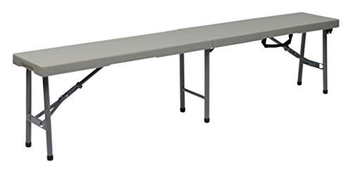 Office Star   Panca pieghevole multiuso in resina, lunghezza 15 m : Casa e cucina