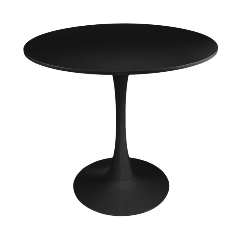 Tavolo rotondo Ø70 cm, tavolo da pranzo tondo mod. Omar - Colore: Nero - TR10-7OMPM