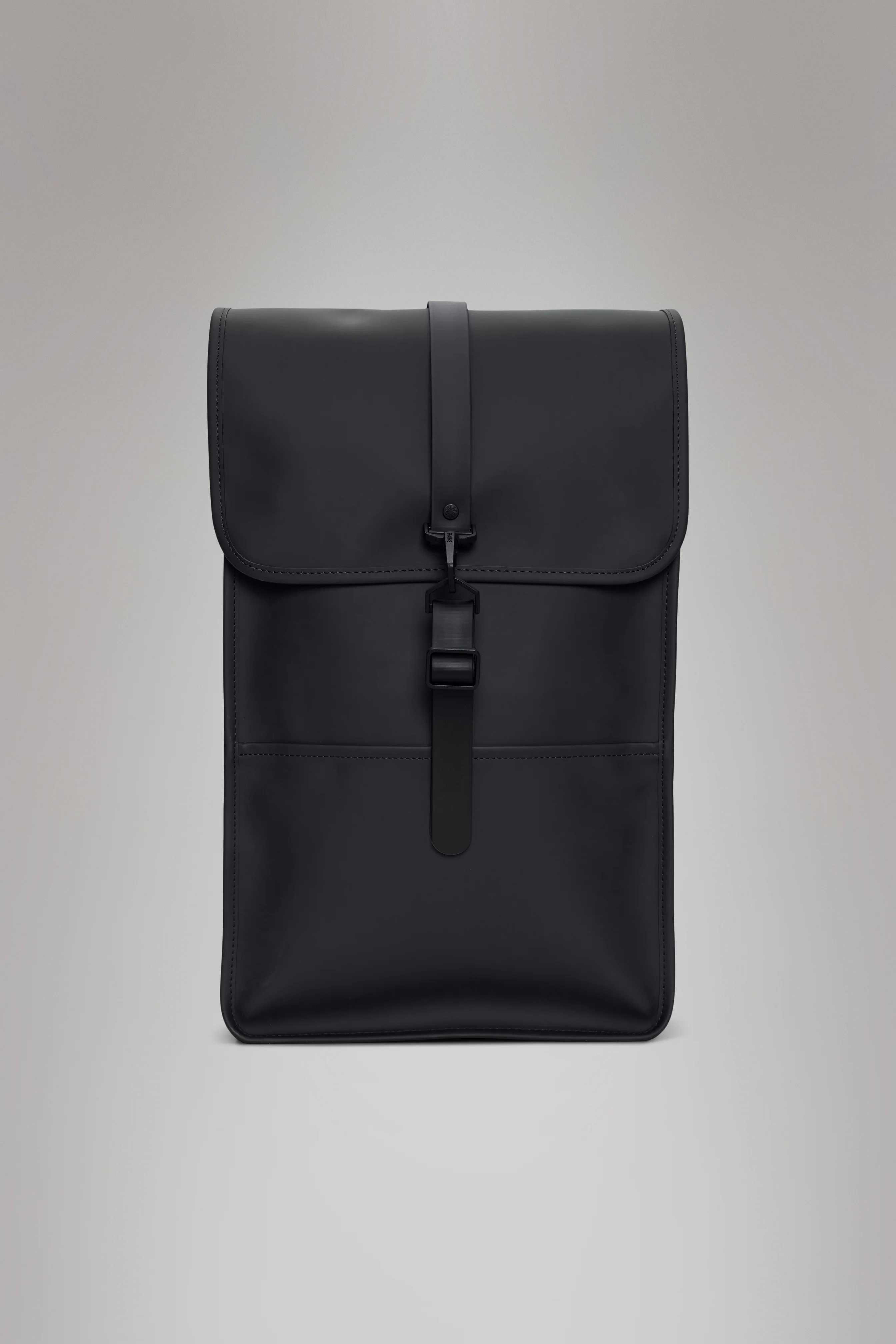 Zaino – Zaino quadrato e minimalista con chiusura magnetica, scomparto per laptop 15